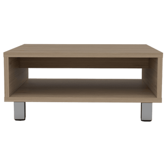 Mueble Multiusos Pity, Beige, con Patas En Acero Cromado