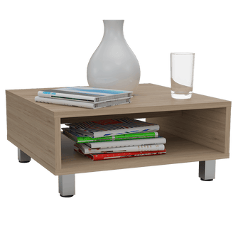 Mueble Multiusos Pity, Beige, con Patas En Acero Cromado