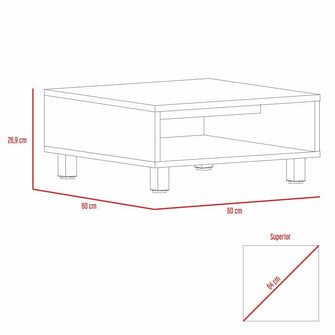 Mueble Multiusos Pity, Beige, con Patas En Acero Cromado