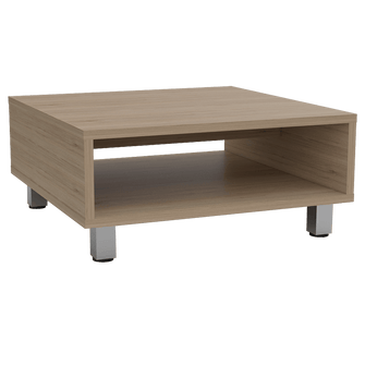 Mueble Multiusos Pity, Beige, con Patas En Acero Cromado