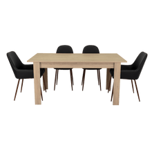 Combo Comedor Limea, Beige, Wengue y Café Claro, Incluye Comedor y 6 Sillas