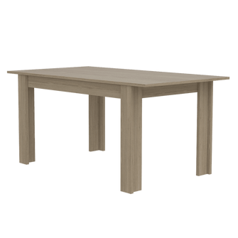 Combo Comedor Limea, Beige, Café Claro y Chocolate, Incluye Comedor y 6 Sillas