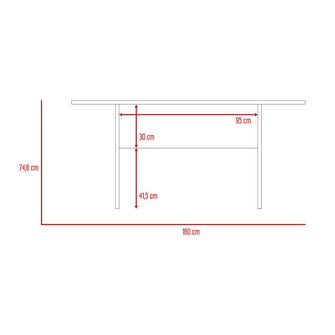 Combo Comedor Demby, Beige, Wengue y Café Claro, Incluye Comedor y 6 Sillas