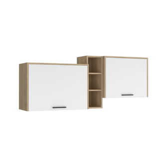 Gabinete Superior Galapa, Beige y Blanco, Incluye Locero y Cuenta con Espacio Para Campana