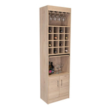 Bar Ascher, Beige, con Dos Puertas y Porta Copas  ZF