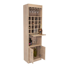 Bar Ascher, Beige, con Dos Puertas y Porta Copas  ZF