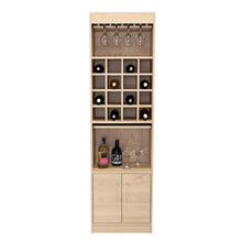 Bar Ascher, Beige, con Dos Puertas y Porta Copas  ZF