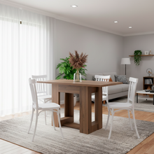 Combo Varly, Incluye Comedor y 4 Sillas En Color Blanco