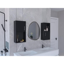 Gabinete de Baño Aqua 4, Wengue, con Puerta Abatible X2 ZF