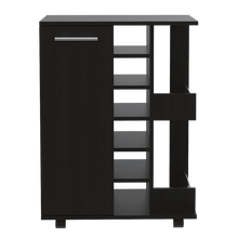 Bar Cart Argus, Wengue, con rodachines