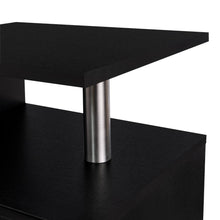 Mesa de Noche Alta Jena, Wengue, con cajon para guardar objetos