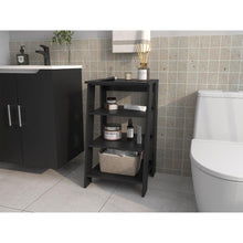 Gabinete de Baño Aqua 3 Pequeño, Wengue, Con Variedad De Entrepaños ZF