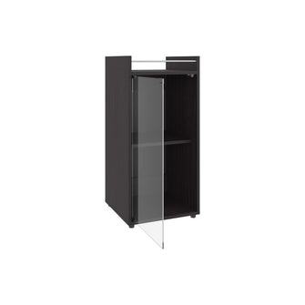 MiniBar Theba, Wengue, con espacio para botellas de vino y copas ZF