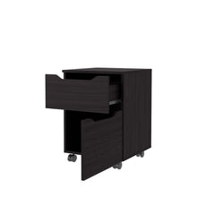 Mesa de Noche Ethan, Wengue, con espacio para colocar objetos decorativos ZF