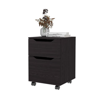 Mesa de Noche Ethan, Wengue, con espacio para colocar objetos decorativos ZF
