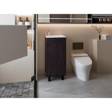 Mueble Para Lavamanos Betel, Wengue, Incluye Lavamanos Plastiglas Floresta 40 ZF