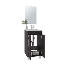 Combo Mueble Para Lavamanos Brandy, Wengue, Incluye Lavamanos Praia 45 y Espejo ZF