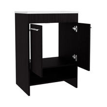 Mueble Para Lavamanos Lorenzo, Wengue, Incluye Lavamanos Praia 60 ZF