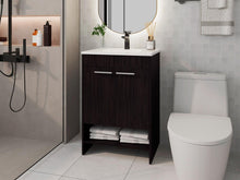 Mueble Para Lavamanos Lorenzo, Wengue, Incluye Lavamanos Praia 60 ZF