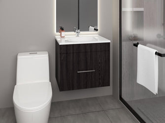 Mueble Para Lavamanos Hatta, Wengue, Incluye Lavamanos Praia 60 ZF