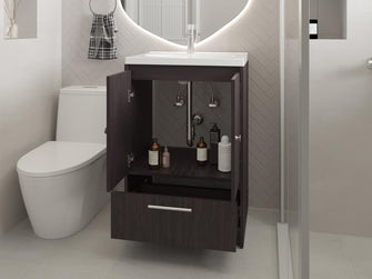 Mueble Para Lavamanos Madison, Wengue, Incluye Lavamanos Praia 60 ZF