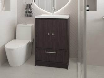 Mueble Para Lavamanos Madison, Wengue, Incluye Lavamanos Praia 60 ZF