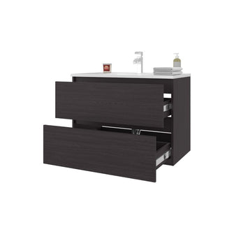 Mueble Para Lavamanos Opalo, Wengue, Incluye Lavamanos Praia 80 ZF