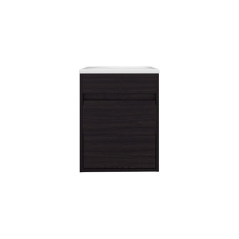 Mueble Para Lavamanos Furman, Wengue, Incluye Lavamanos Plastiglas Floresta 40 ZF