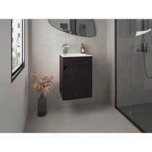 Mueble Para Lavamanos Flotante Betel, Wengue, Incluye Lavamanos Plastiglas Floresta 40 ZF