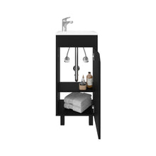 Mueble Para Lavamanos Betel, Wengue, Incluye Lavamanos Plastiglas Floresta 40 ZF