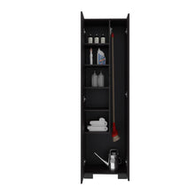 Mueble de Aseo Blake, Kronos Wengue, Incluye colgador para escobas y variedad de entrepaños ZF