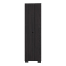Mueble de Aseo Blake, Kronos Wengue, Incluye colgador para escobas y variedad de entrepaños ZF