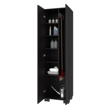 Mueble de Aseo Blake, Kronos Wengue, Incluye colgador para escobas y variedad de entrepaños ZF