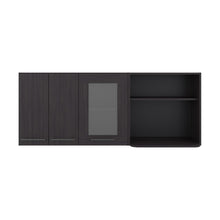 Gabinete Superior Kazán, Kronos Wengue, con Dos Puertas y Espacio Para Ubicar Microondas ZF