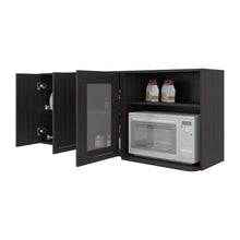 Gabinete Superior Kazán, Kronos Wengue, con Dos Puertas y Espacio Para Ubicar Microondas ZF