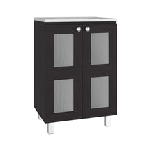 Mueble para Lavamanos Haysi, Wengue, dos puertas abatibles y entrepaño, incluye lavamanos ZF