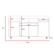 Mesa Para Tv Luxor, Wengue, con Espacio Para Televisor de Hasta 46 Pulgadas