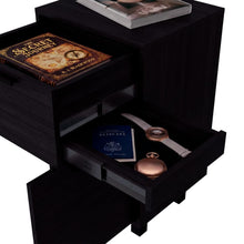 Mesa de Noche Secret, Kronos Wengue, con una Puerta y Cajón Secreto ZF