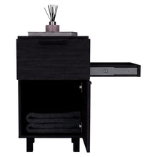 Mesa de Noche Secret, Kronos Wengue, con una Puerta y Cajón Secreto ZF