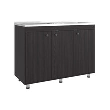 Gabinete Inferior Cantabria 120, Wengue, Ideal para Espacio Reducidos, con Mesón Izquierdo ZF