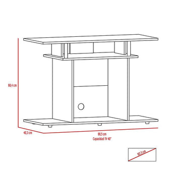 Mesa para TV Invy, Wengue y Negro