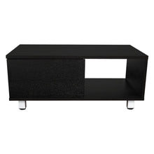 Mesa de Centro Toren, Wengue, con Un Entrepaño