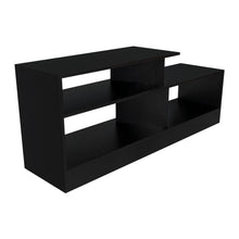 Mesa Para Tv Greca, Wengue, con Tres Entrepaños Hasta 43 Pulgadas