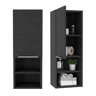 Gabinete de Baño Real, Wengue, con Tres Entrepaños X2