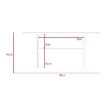 Mesa Para Comedor Ascher, Wengue, Para Cuatro Puestos, No Incluye Sillas