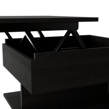 Mesa Auxiliar Salento, Wengue, Extensible con Gran Capacidad de Almacenamiento ZF