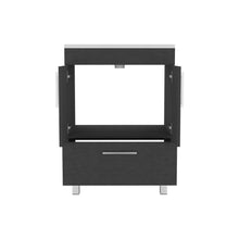 Mueble para Lavamanos Homer, Wengue, con Un Cajón y Dos Puertas Batientes ZF