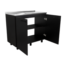Gabinete Inferior Cantabria, Wengue, Ideal para Espacio Reducidos ZF