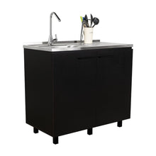 Gabinete Inferior Cantabria, Wengue, Ideal Para Espacio Reducidos ZF