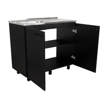 Gabinete Inferior Cantabria, Wengue, Ideal Para Espacio Reducidos ZF